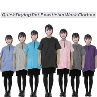 pet beauty robe dress breathable quick drying pet beautician work clothes apron for dog cat grooming mlxl3xl g0109