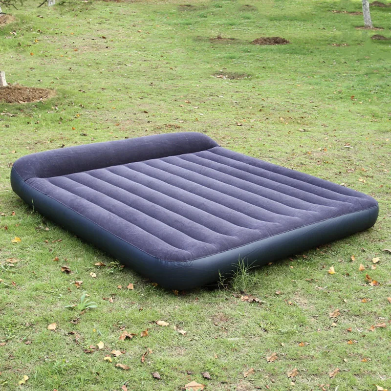 

2017 Hot sale 203*153*22CM inflatable mattress outdoor camping fishing beach garden mat with pump