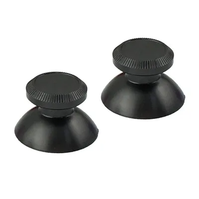 Алюминиевый металлический 3D Аналоговый джойстик для Playstation 4 PS4 Slim Pro thumb Stick grip cap Замена для xbox ONE контроллер - Цвет: Черный