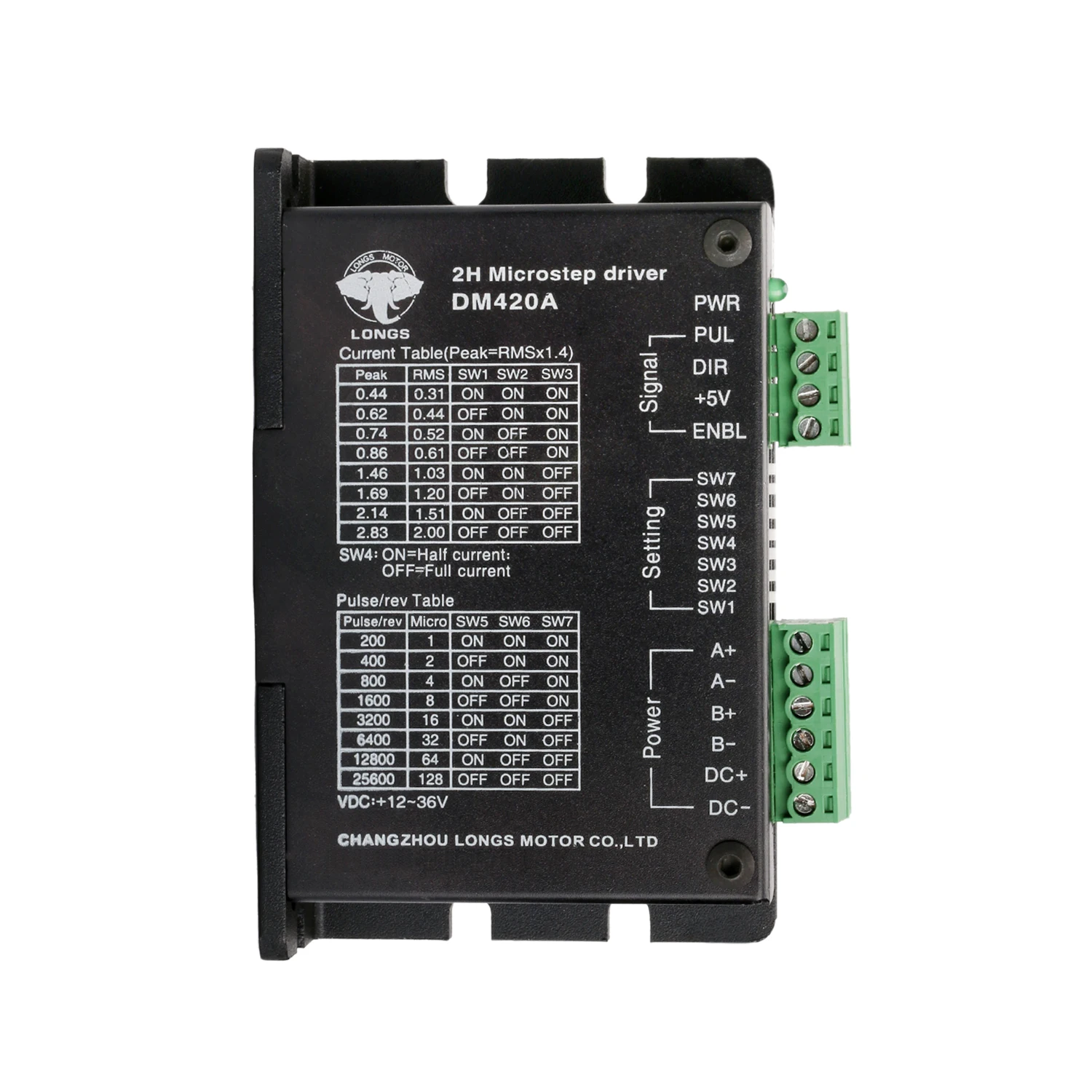 Драйвер шагового двигателя DM420A 1.7A 12 36V 128micsteps высокое качество fro Nema17 двигатель 3D