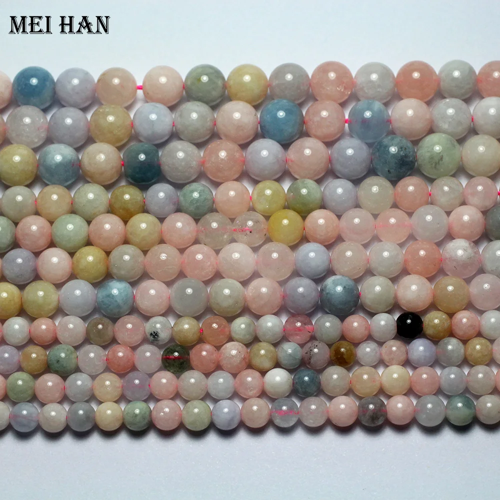 Meihan (1 нить/комплект) натуральные 10 мм бериловые модные очаровательные гладкие