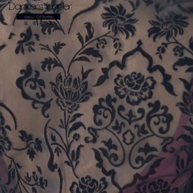 

Ballet Dance Top For Women's Lace-up Long-sleeved Shawl Jacket Adult Thermal Yoga Tops Flocking Mesh Temperament