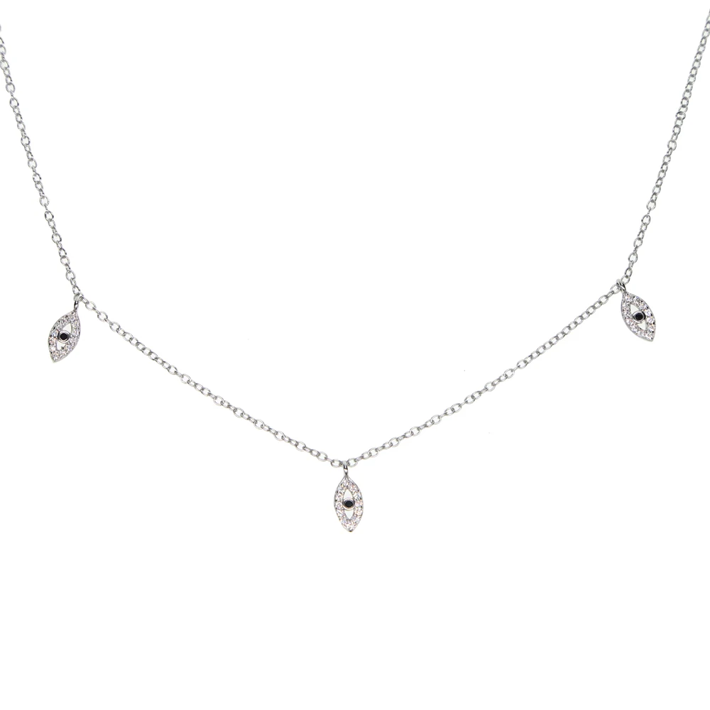 Женское Ожерелье чокер из серебра 100% пробы с фианитом|chain necklace|womens chokerchoker chain |