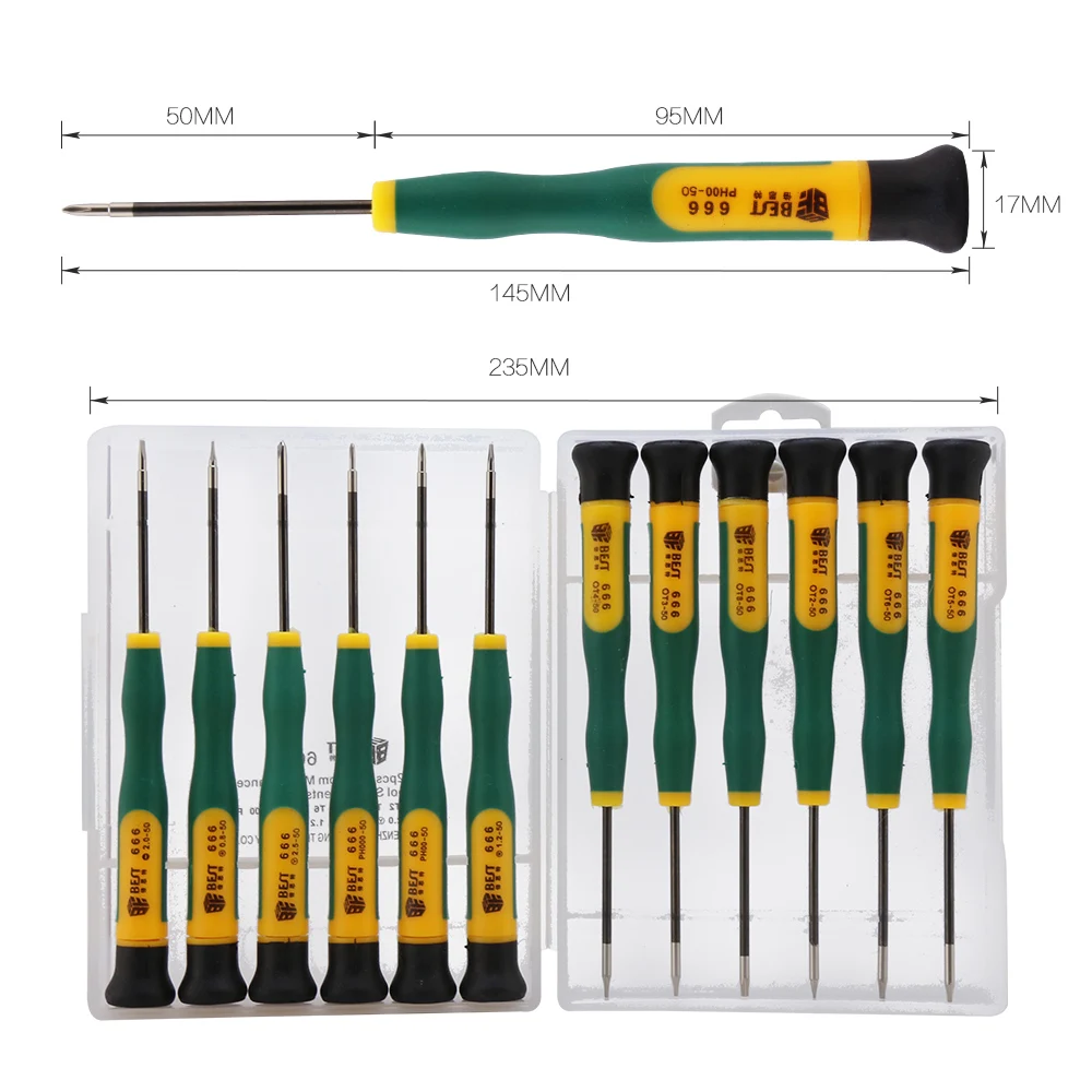 BST-666 12 в 1 Torx T2 T3 T4 T5 T6 T8 Phillips PH00 PH000 Pentalobe 5-ти точечные 0 8 2 Y2.5 прецизионных отверток