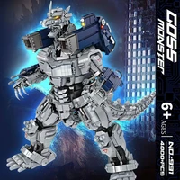 991 movie robot mechanical monsters goss dinosaur model 4000pcs building blocks brick toys kids birthday gift set
