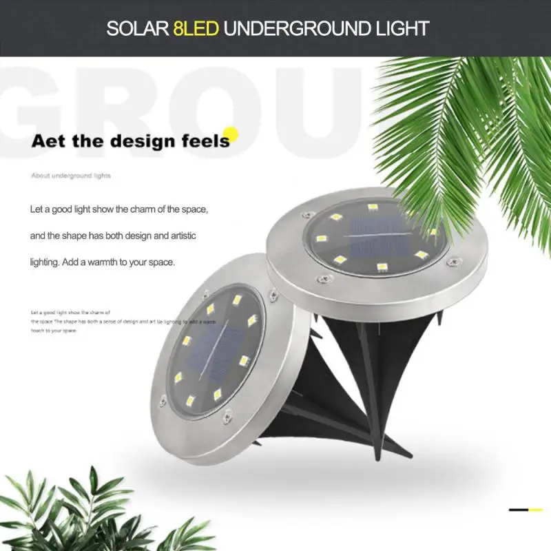 

Outdoor Waterproof Solar Lawn Lights LED Garden Lights Simple Buried Lights Dust Solar LED Circular Buried Lamp