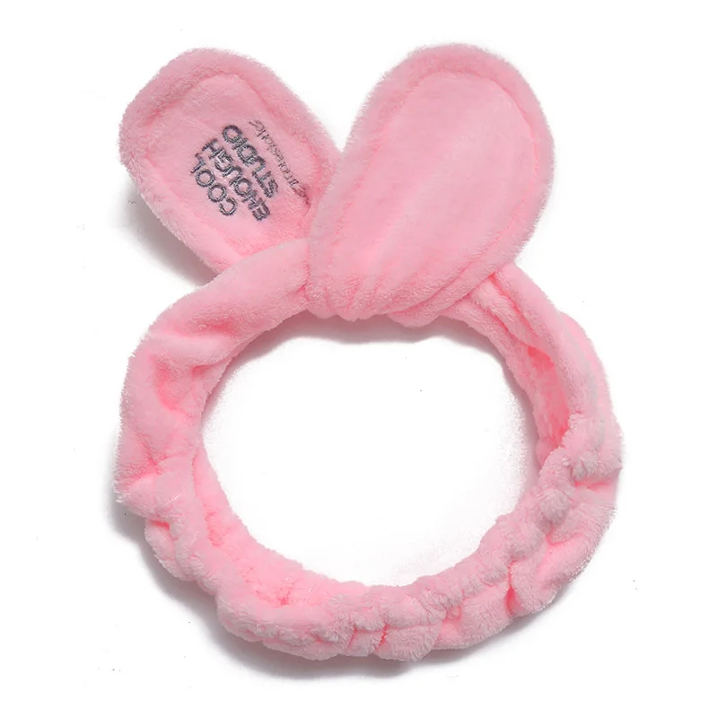 

2021Wash Face Headband Lovely Bunny Ear Bow Elastic Hairband Turban Woman Girls Cute Hair Holder Ladies Fashion Hair Accessories