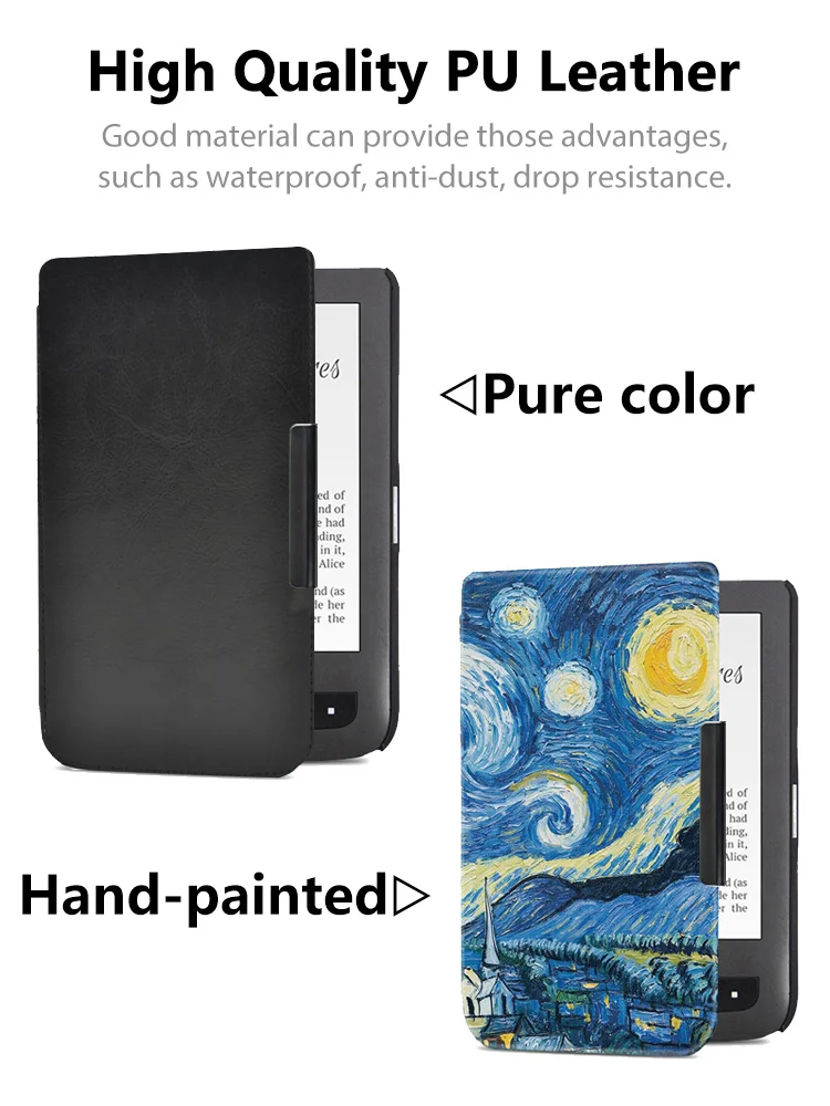 Высокое качество кожаный чехол для Pocketbook basic touch lux 2 614/624/626/640 touch lux 3 pocketbook электронная читалка чехол