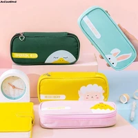 for student school stationery cartoon animal simple pencil case bag cute pencil cases for children pen case kawaii pen bag gifts