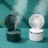 2 in 1 mini usb rechargeable humidifier air cooler fan summer household office desktop water spray humidify misting cooling fans