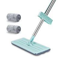 magic squeeze flat mop hand free washing lazy mop for home kitchen house wash floor cleaning with wringing mop rag pads