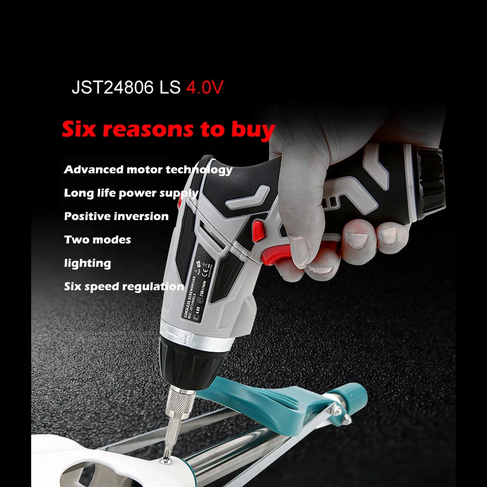 

4.8V Electric Screwdriver Multifunctional Cordless Rechargeable Lithium Battery Screwdriver Mini Screwdriver 46pc Set