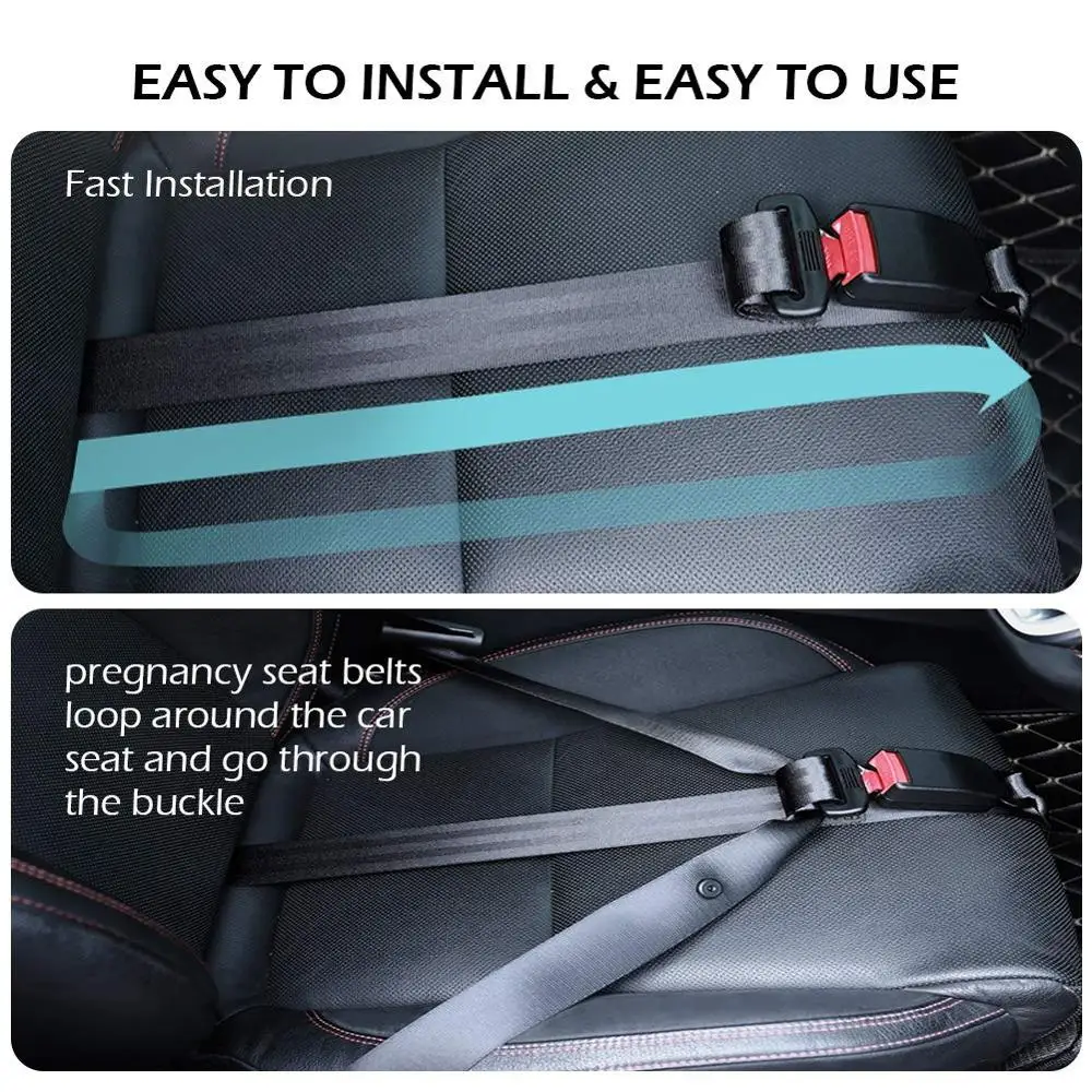 

Pregnancy Seat Belt Adjuster,Comfort and Safety for Maternity Moms Belly,Protect Unborn Baby,Pregnant Woman Driving Mum