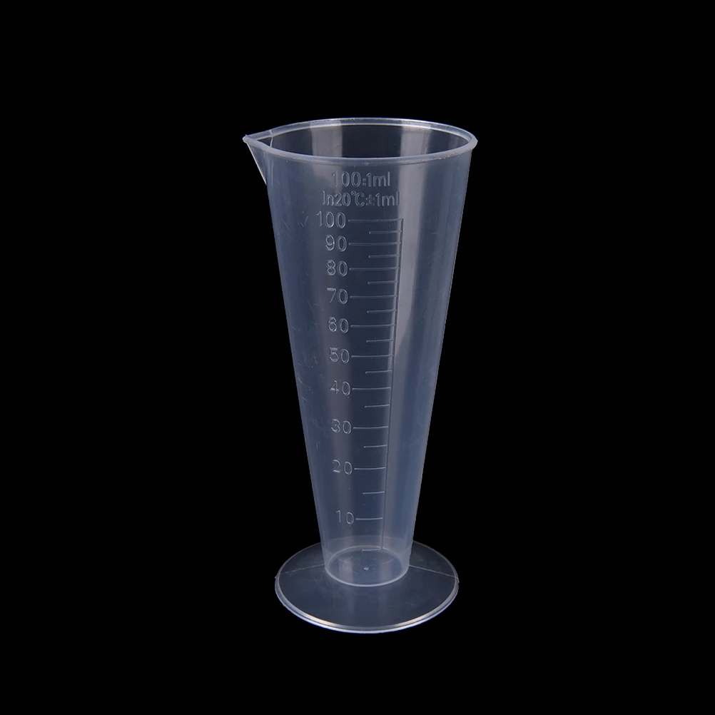 

Пластиковый треугольный мерный стакан объемом 100 мл, измерительные инструменты для планшетов, прозрачная цилиндрическая чашка, 1 шт., Прямая...