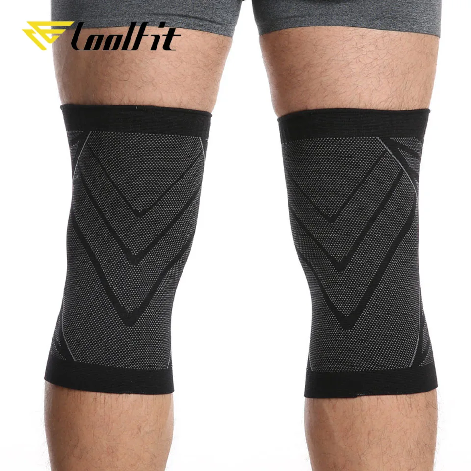 CoolFit 1 пара эластичные дышащие баскетбольные наколенники поддерживающие бандаж