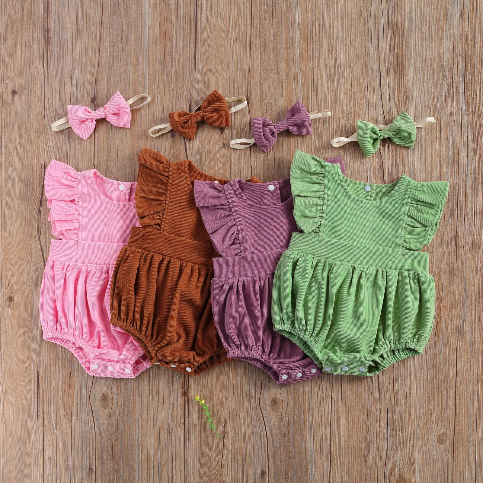 

Ma&Baby 0-2Y Summer Newborn Toddler Infant Baby Girl Ruffles Rompers Sleeveless Jumpsuit Vintage Baby Clothes Costumes