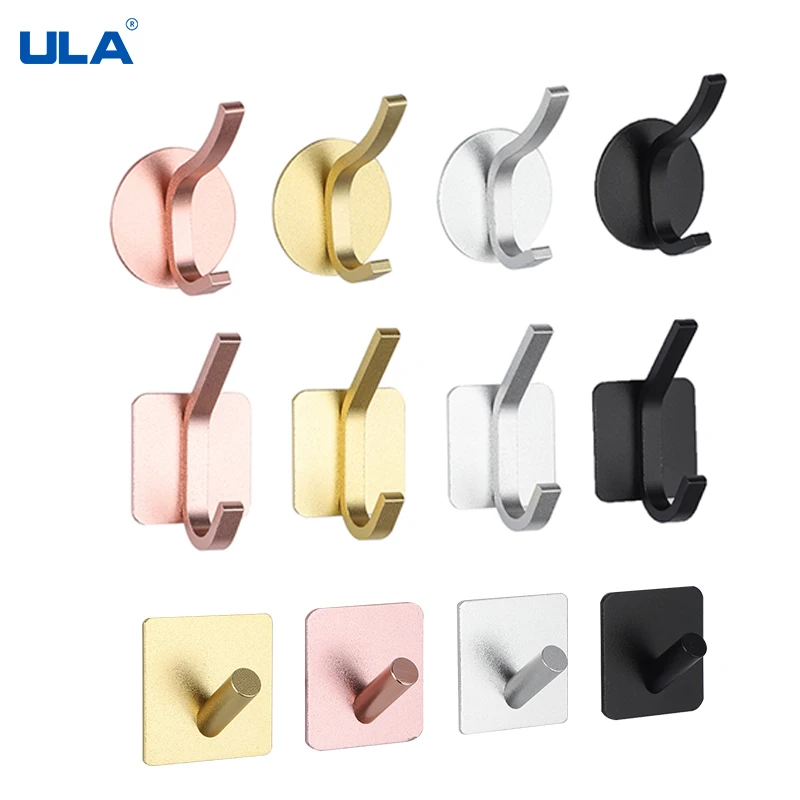 ULA Wall Hooks Self Adhesive Robe Hook Wall Hook Towel Hook 