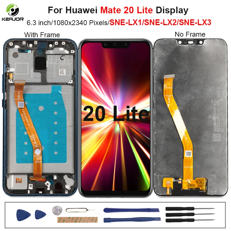 6 3 &quotдисплей для Huawei Mate 20 Lite ЖК-дисплей с рамкой сенсорный экран дигитайзер