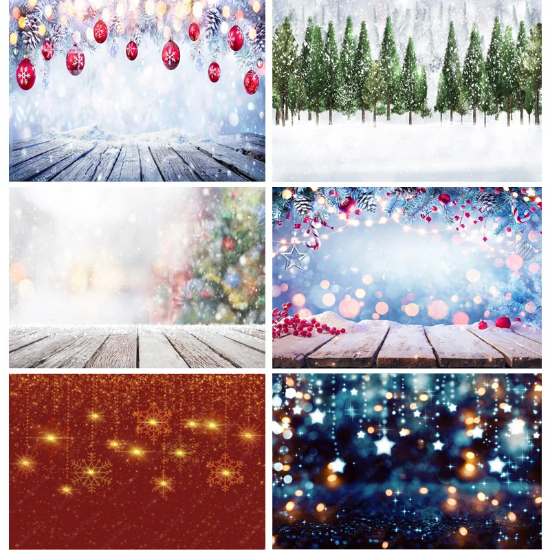 

ZHISUXI Christmas Dream Photography Background Snowman Christmas tree Backdrops For Photo Studio Props 211220 GBSD-03