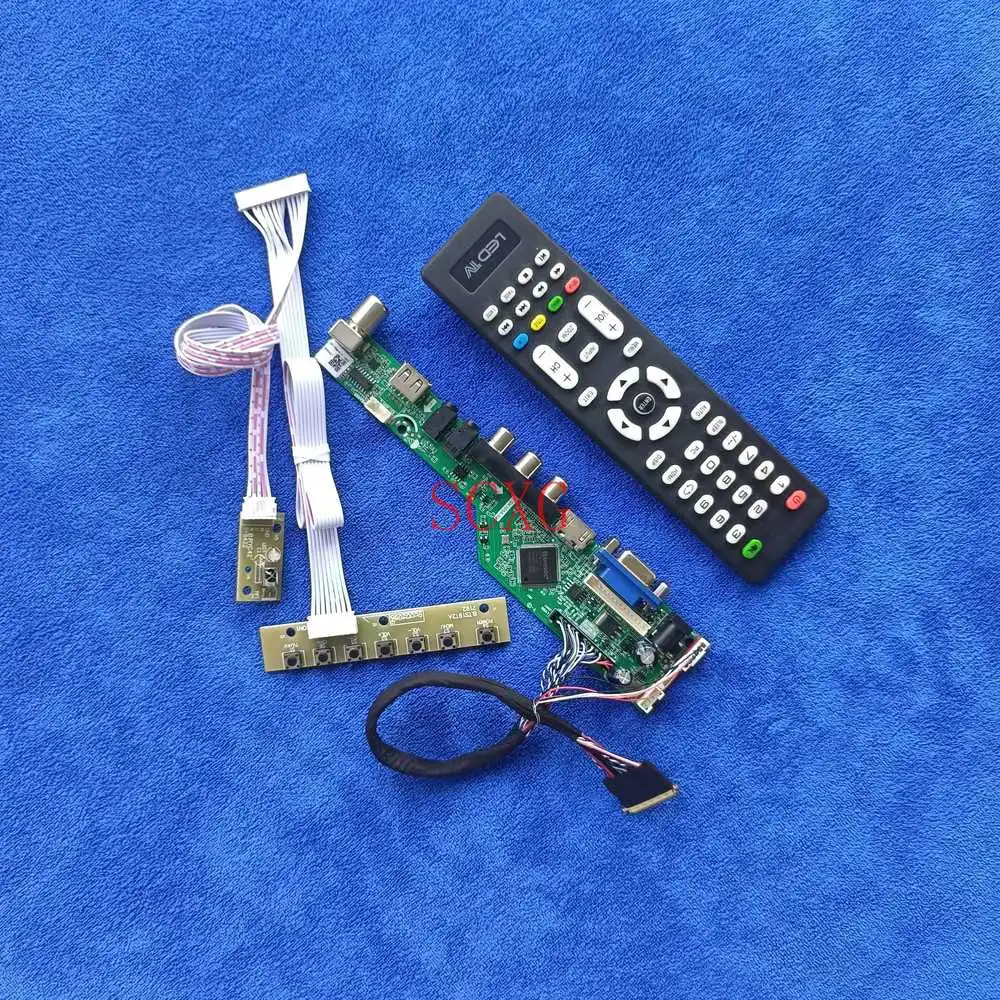 

1366*768 комплект аналоговый LVDS 40 Pin совместимому с HDMI VGA USB AV светодиодный/ЖК-дисплей матрица привод доска для LP133WH2-LA1/TLC1/TLF1/TLL1/TLM1/TLN1