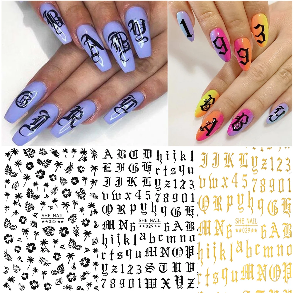 1 шт. 3D наклейки для ногтей|Стикеры и наклейки| |