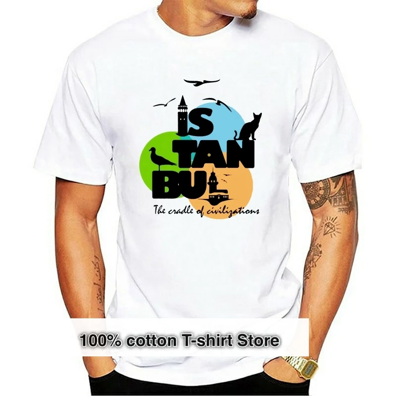 

Cool Istanbul Turkey Icons Men's Male Female Tops Tee Shirt 100% Cotton 7 colors tshirt