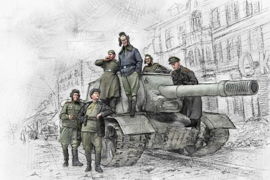 Набор для сборки фигурок из смолы 1/35 советские танкисты | Игрушки и хобби