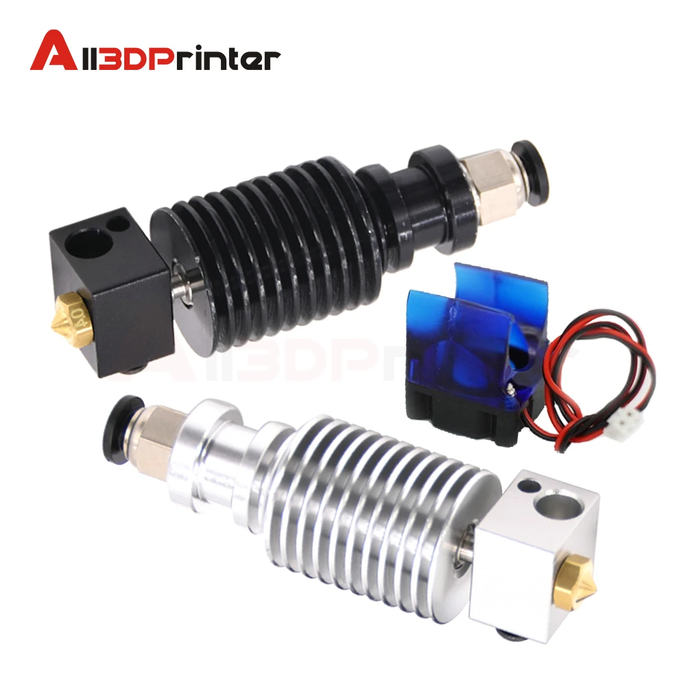 

E3D V6 Hotend Kit High Temperature Version 300 Degrees J-head 3D Printer Parts 0.4/1.75MM Remote Extruder 12V 24V