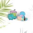 Европейская и американская модная взрывобезопасная Милая мультяшная эмалированная брошь Boba с жемчугом молочным чаем черепашкой Ins Tide рюкзак значок ювелирное изделие