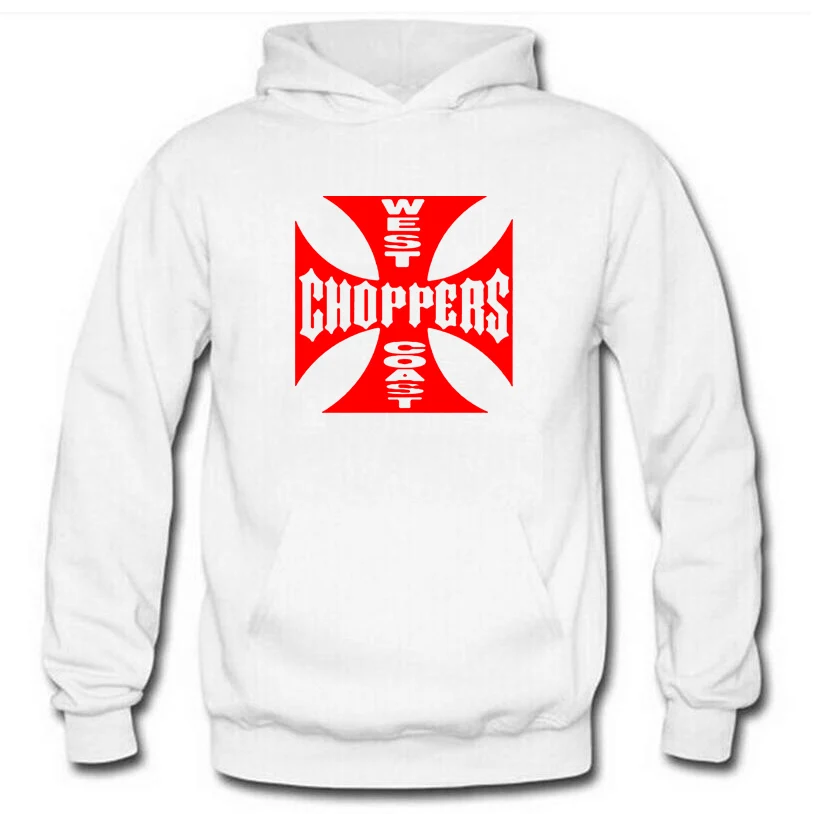 Весенне осенняя Толстовка West Coast Choppers толстовки мужские уличные теплые флисовые
