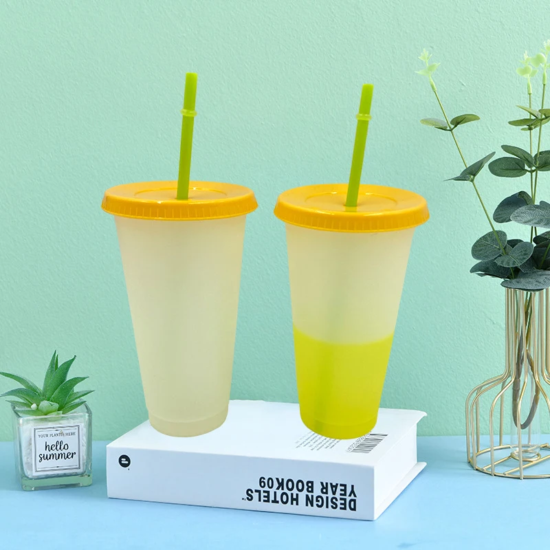 1 шт. многоразовые Меняющие цвет холодные чашки PP Tumbler с крышкой чашка вампира