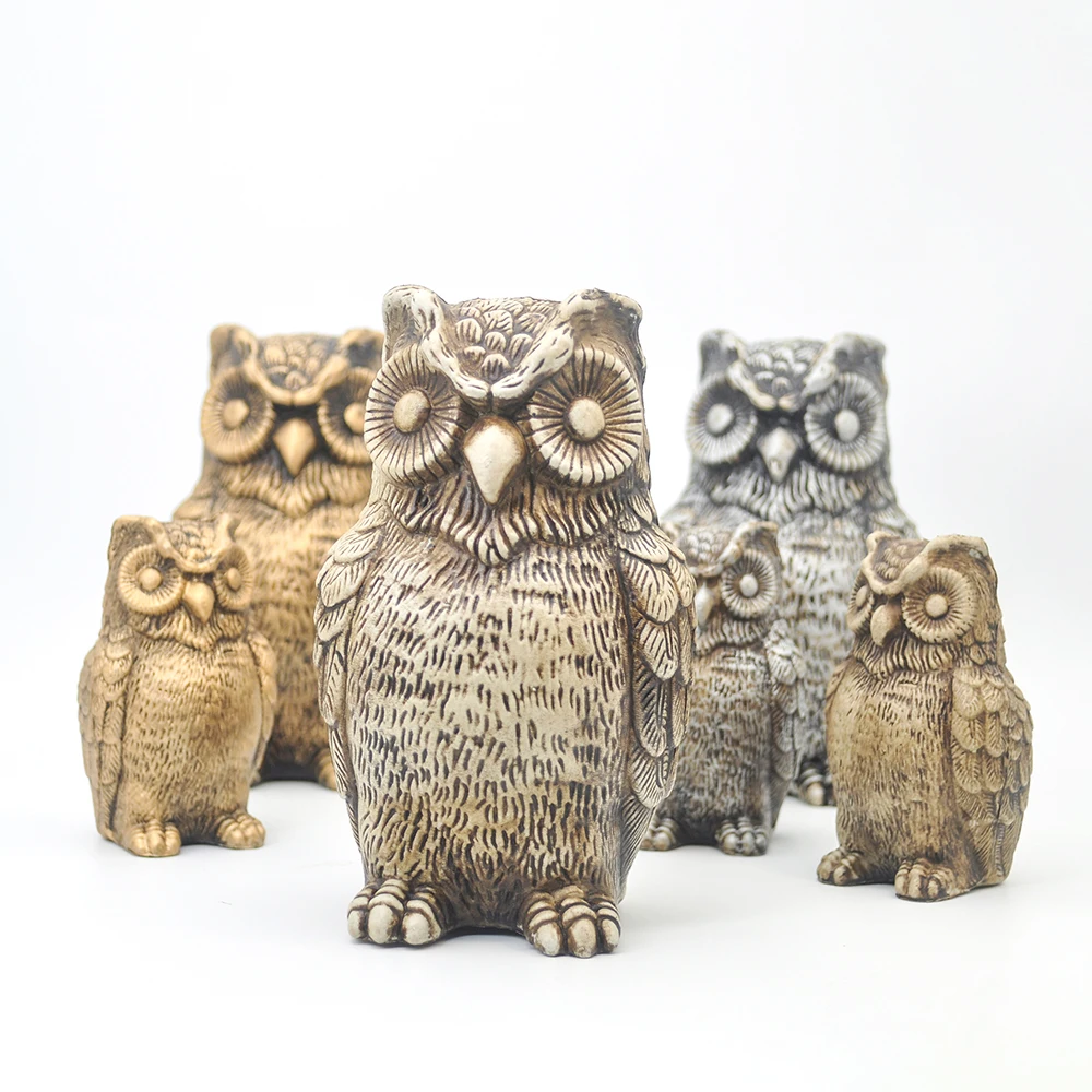 Домашнее украшение Сова реалистичное в виде животного пугал для дома газона сада