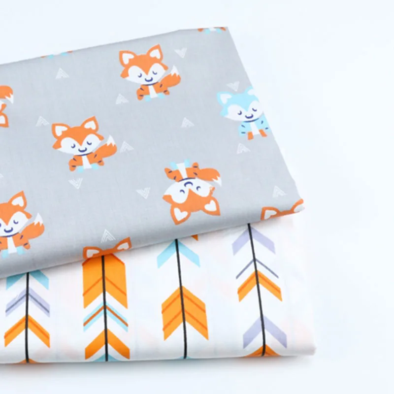 DIY 1 шт./лот рисунок мультяшной лисы в виде животного твил вышитая скатерть