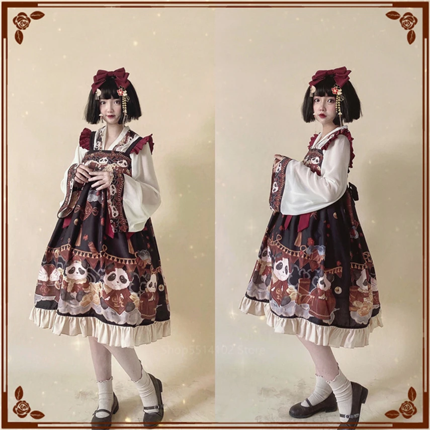 Платье принцессы В Китайском Стиле Лолита кавайное японское праздничное платье