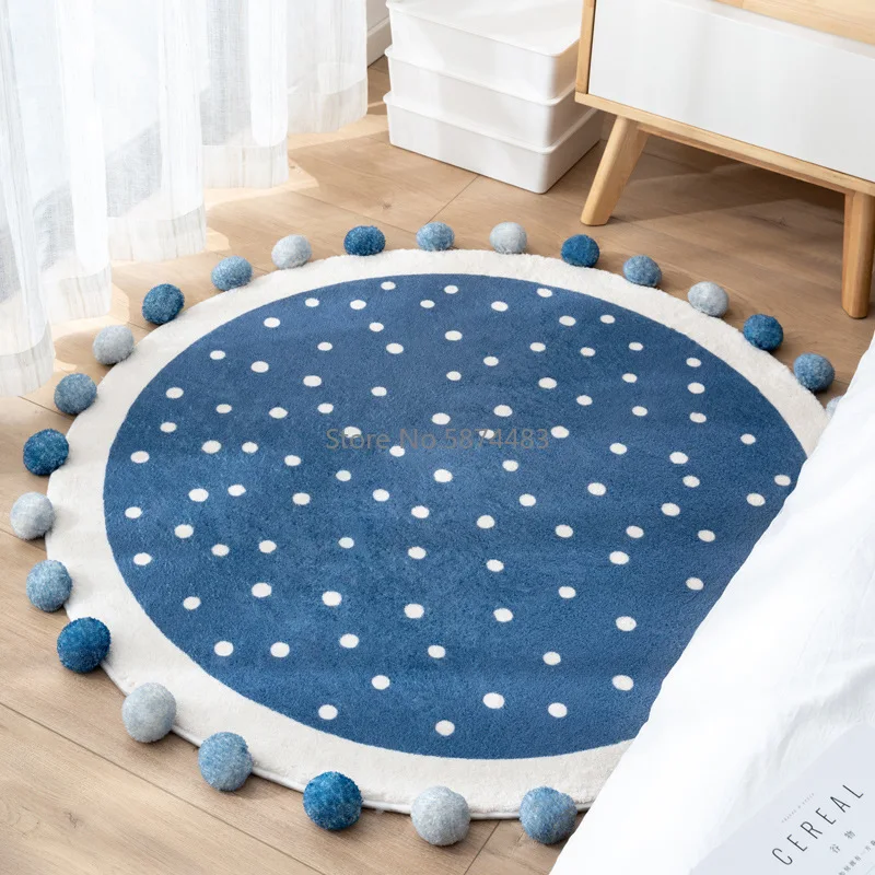 

Cute Children Crawling Round Blanket Living Room Bedroom Round Ball Cushion Balcony Hanging Basket Chair Round Blanket Amazon