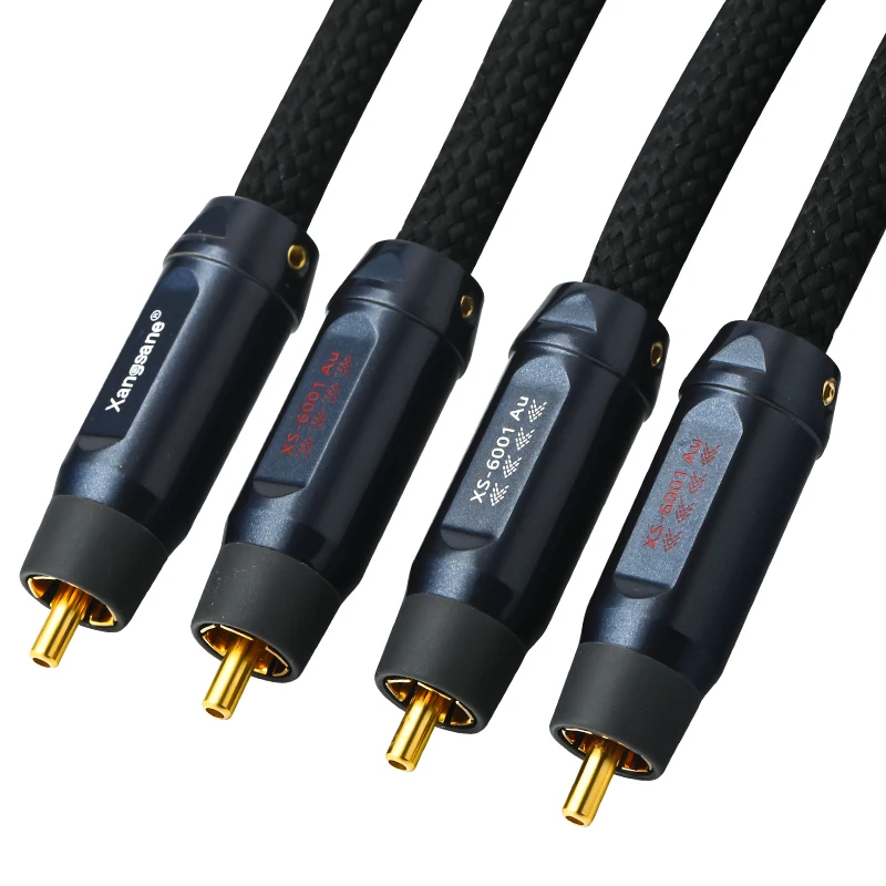 XangsanXS-1101Ag 4N 99.99% Серебряный провод с сердечником аудиокабель RCA кабель звуковая
