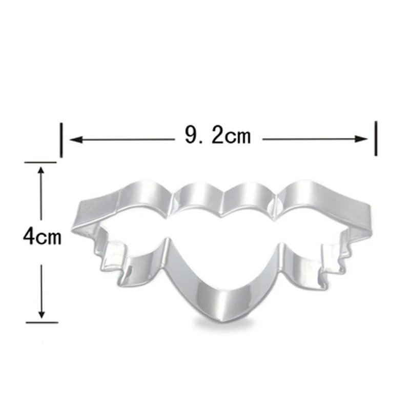 Бесплатная доставка крыло сердце помадка украшение торта сахарное ремесло