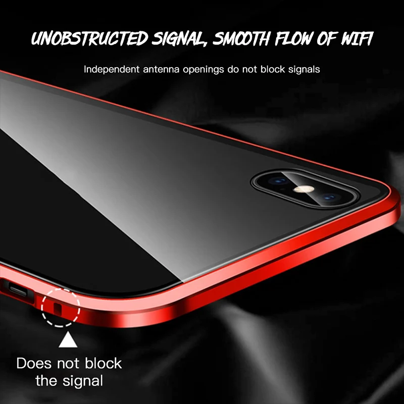 Магнитный чехол с полным покрытием 360 градусов для IPhone SE 2020 11 Pro Max 7 8 Plus XS XR XSMAX