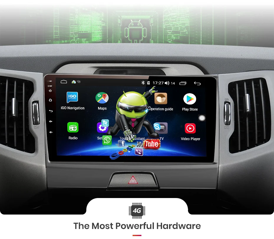 Junsun V1 pro 4G+ 64G Android 9,0 DSP для Kia sportage 3 4 2010 2011- автомобильный Радио Мультимедиа Видео плеер gps 2 din dvd