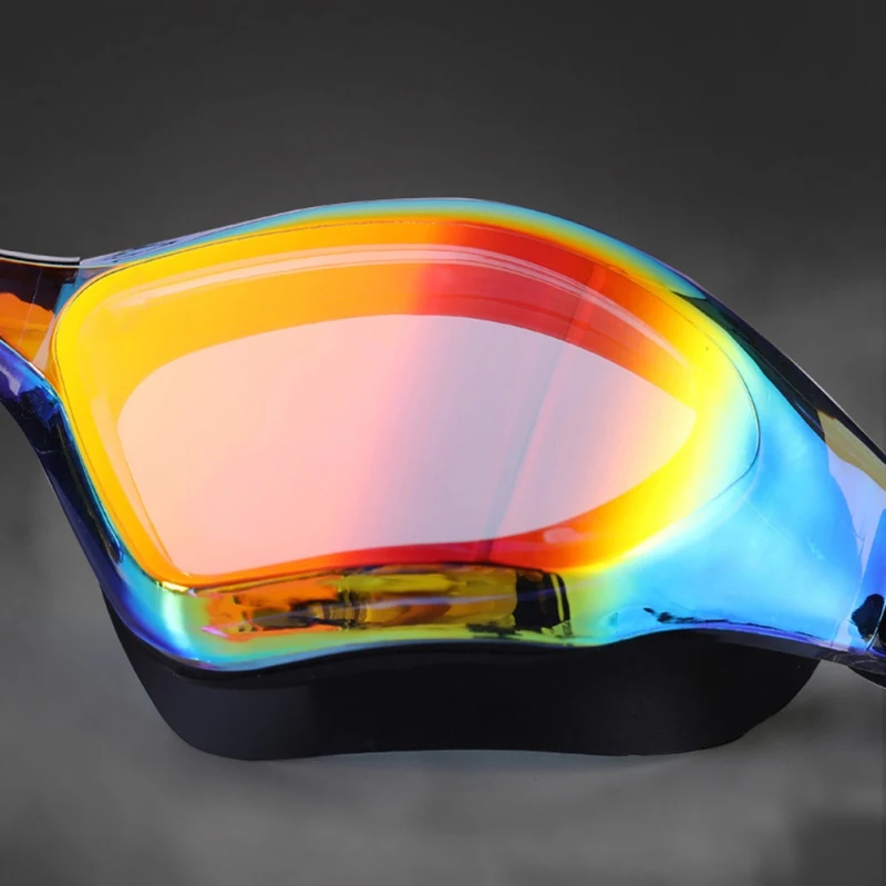 

Men Women Electroplate Professional Waterproof Swim Glasses Anti Fog UV Protection Swimming Goggles Silicone Diving Glasses