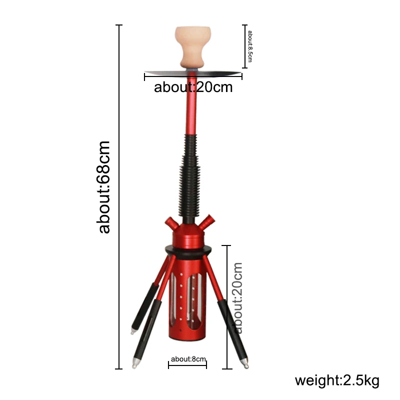 Новый стильный набор для кальяна SY с силиконовым шлангом штатив из алюминиевого
