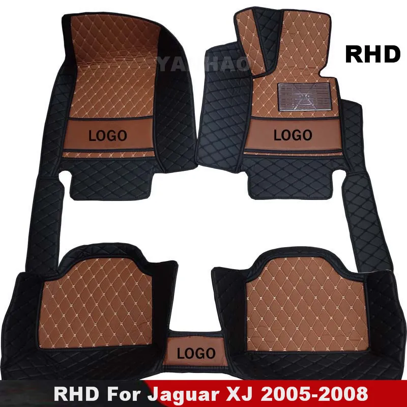 

RHD Carpets For Jaguar XJ 2005 2006 2007 2008 Car Floor Mats Custom Car Accessories Covers Automobile interior parts