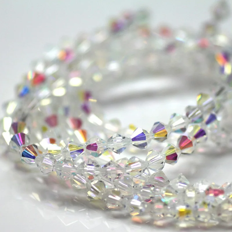 Оптовая продажа биконусные бусины AAA5301 6 мм crystal ab color Crystal 5328 200 шт./пакет|beaded ball|crystal