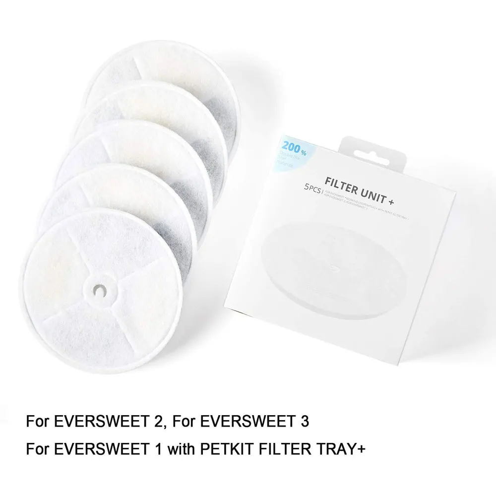 

Фильтры PETKIT для водяного фонтана EVERSWEET 2 и EVERSWEET 3, сменные фильтры (5 шт.), набор для чистки, товары для домашних животных