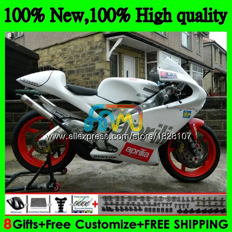 

RS125R для Aprilia белый серебристый RS 125 R RR RS125 99 00 01 02 03 04 05 64b. 3 RS4 RS-125 1999 2000 2001 2002 2003 2005 обтекатель
