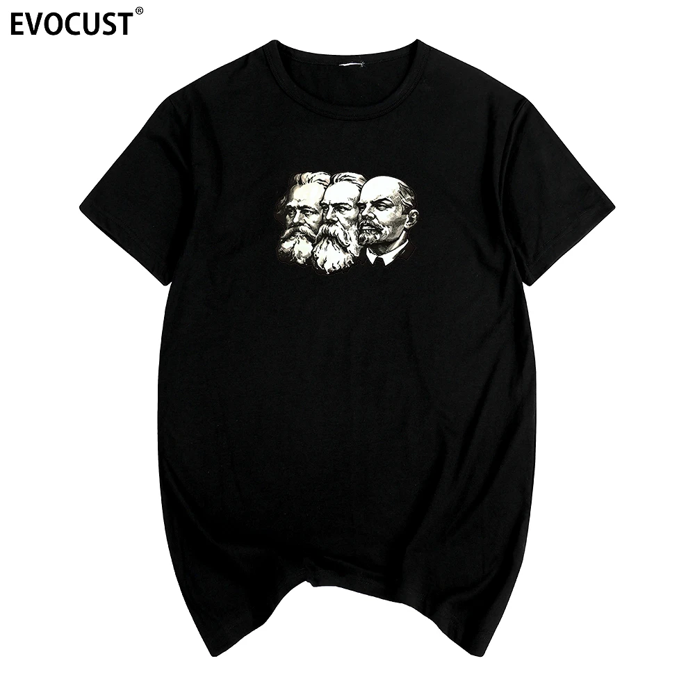 

LENIN CCCP KFC KGB Marx and Engels Marxism of Lenin and Stalin Mao Zedong Comm T-shirt Cotton Men T shirt New TEE TSHIRT Womens