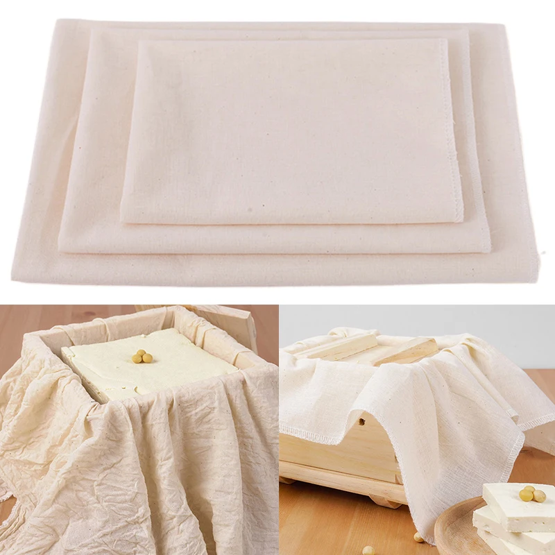 Cotton Gauze Muslin Tofu Cheese Soy Milk Wine Filter Cloth Kit DIY Soy Pressing Mold Kitchen Gadgets Baking Ferment Pastry Tools