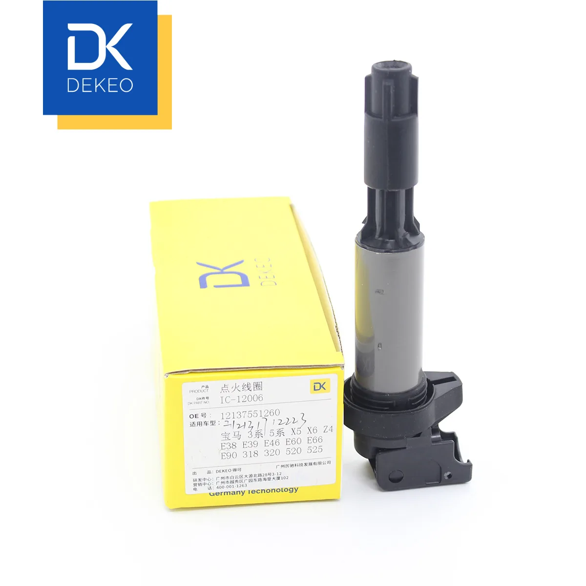 

Катушки зажигания DEKEO для BMW 3 серии 5 серии X5 X6 Z4 E38 E39 E46 E60 E66 E90 318 320 520 525 12137551260