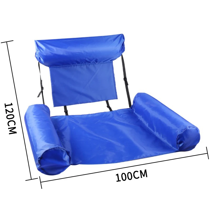 

1 PCS Practical PVC Summer Inflatable Foldable Floating Row Swimming Pool Water Hammock Chair