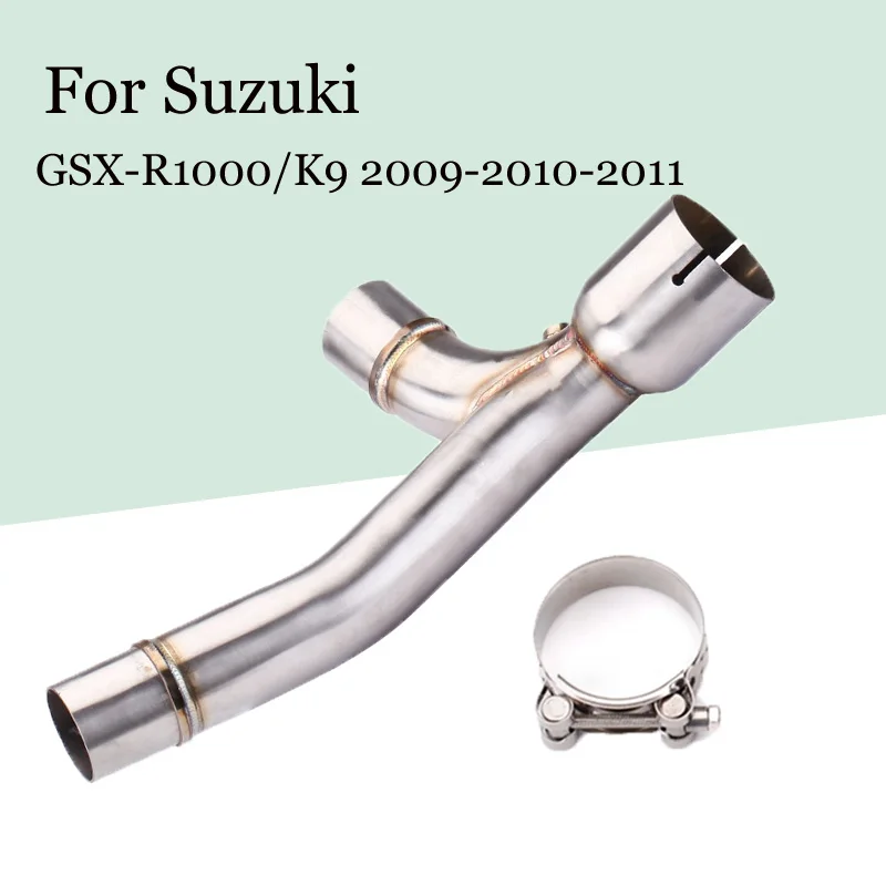

For Suzuki Motorcycle GSX-R1000/K9 2009-2010-2011 Stainless Steel Middle Section Exhaust Pipe Modification Accessories